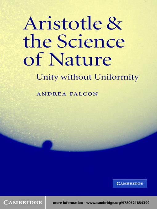 Title details for Aristotle and the Science of Nature by Andrea Falcon - Available